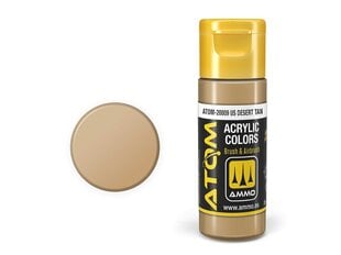 Akriliniai dažnai Ammo Mig AtomUS Desert Tan, 20ml, 20009 kaina ir informacija | Piešimo, tapybos, lipdymo reikmenys | pigu.lt