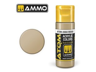 Akriliniai dažnai Ammo Mig AtomWood, 20ml, 20004 kaina ir informacija | Piešimo, tapybos, lipdymo reikmenys | pigu.lt