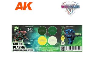 Akrilinių dažų rinkinys AK Interactive 3rd generation Green plasma and glowlig effects, AK1064 kaina ir informacija | Piešimo, tapybos, lipdymo reikmenys | pigu.lt