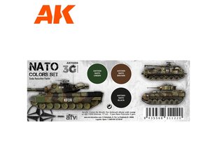 Akrilinių dažų rinkinys AK Interactive 3rd generation Nato Colors, AK11658 kaina ir informacija | Piešimo, tapybos, lipdymo reikmenys | pigu.lt