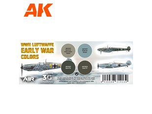 Akrilinių dažų rinkinys AK Interactive 3rd generation Air WWII Luftwaffe Early War Colors, AK11716 kaina ir informacija | Piešimo, tapybos, lipdymo reikmenys | pigu.lt