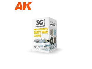 Akrilinių dažų rinkinys AK Interactive 3rd generation Air WWII Luftwaffe Early War Colors, AK11716 kaina ir informacija | Piešimo, tapybos, lipdymo reikmenys | pigu.lt