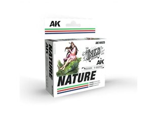 Akrilinių dažų rinkinys AK Interactive The Inks Nature Colors, AK16025 kaina ir informacija | Piešimo, tapybos, lipdymo reikmenys | pigu.lt