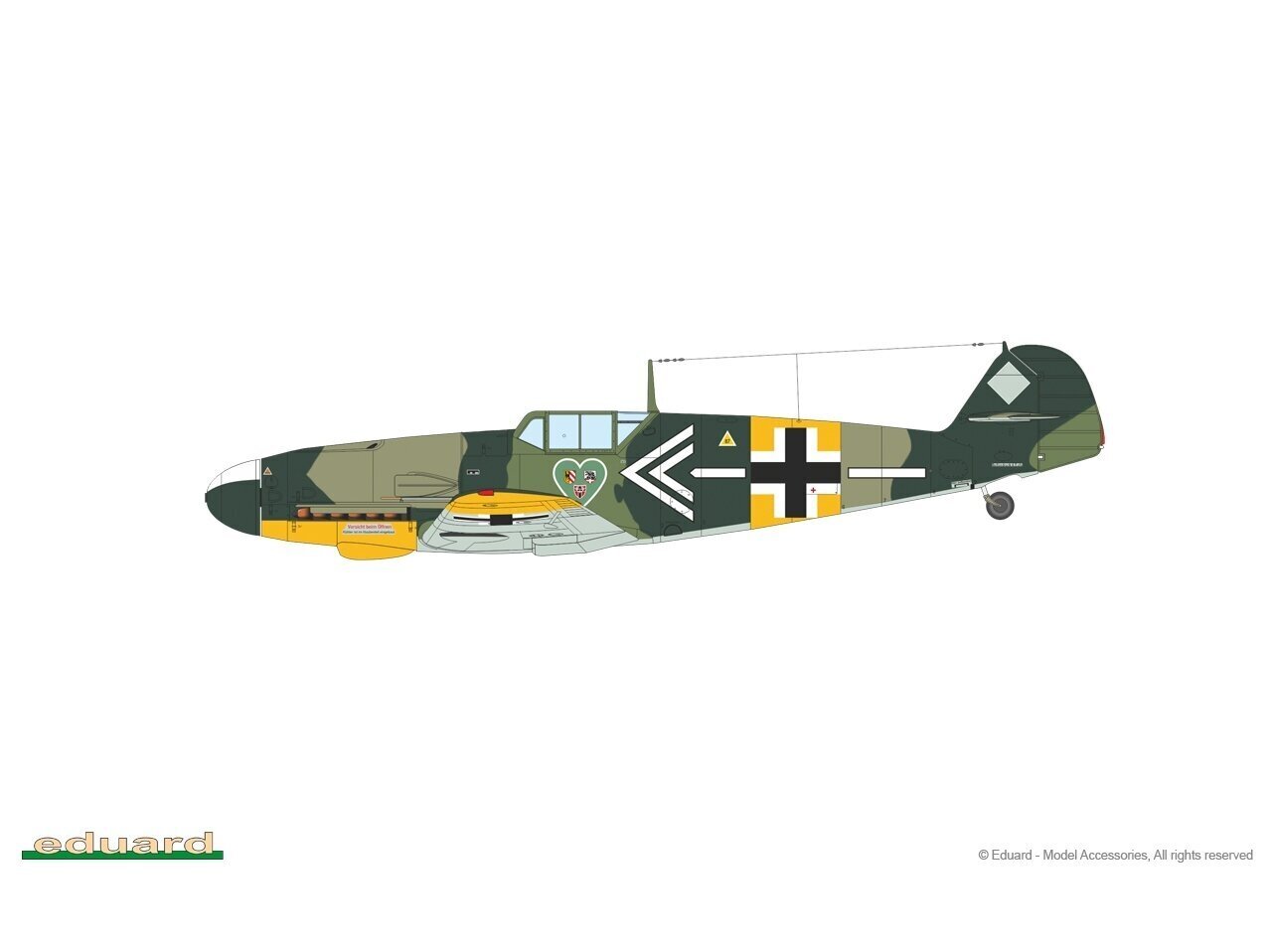 Surenkamas lėktuvo modelis Eduard Messerschmitt Bf 109G-2 ProfiPack 1/72, 70156 kaina ir informacija | Konstruktoriai ir kaladėlės | pigu.lt