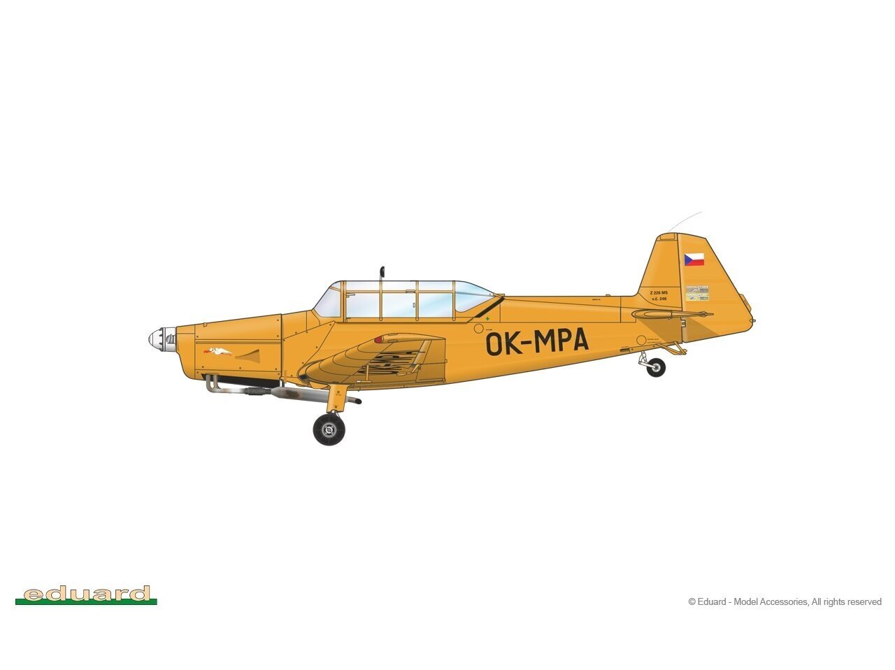 Surenkamas lėktuvo modelis Eduard Zlín Z-226 MS Trenér Profipack 1/48, 82182 kaina ir informacija | Konstruktoriai ir kaladėlės | pigu.lt