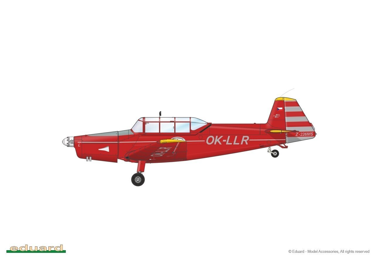 Surenkamas lėktuvo modelis Eduard Zlín Z-226 MS Trenér Profipack 1/48, 82182 kaina ir informacija | Konstruktoriai ir kaladėlės | pigu.lt