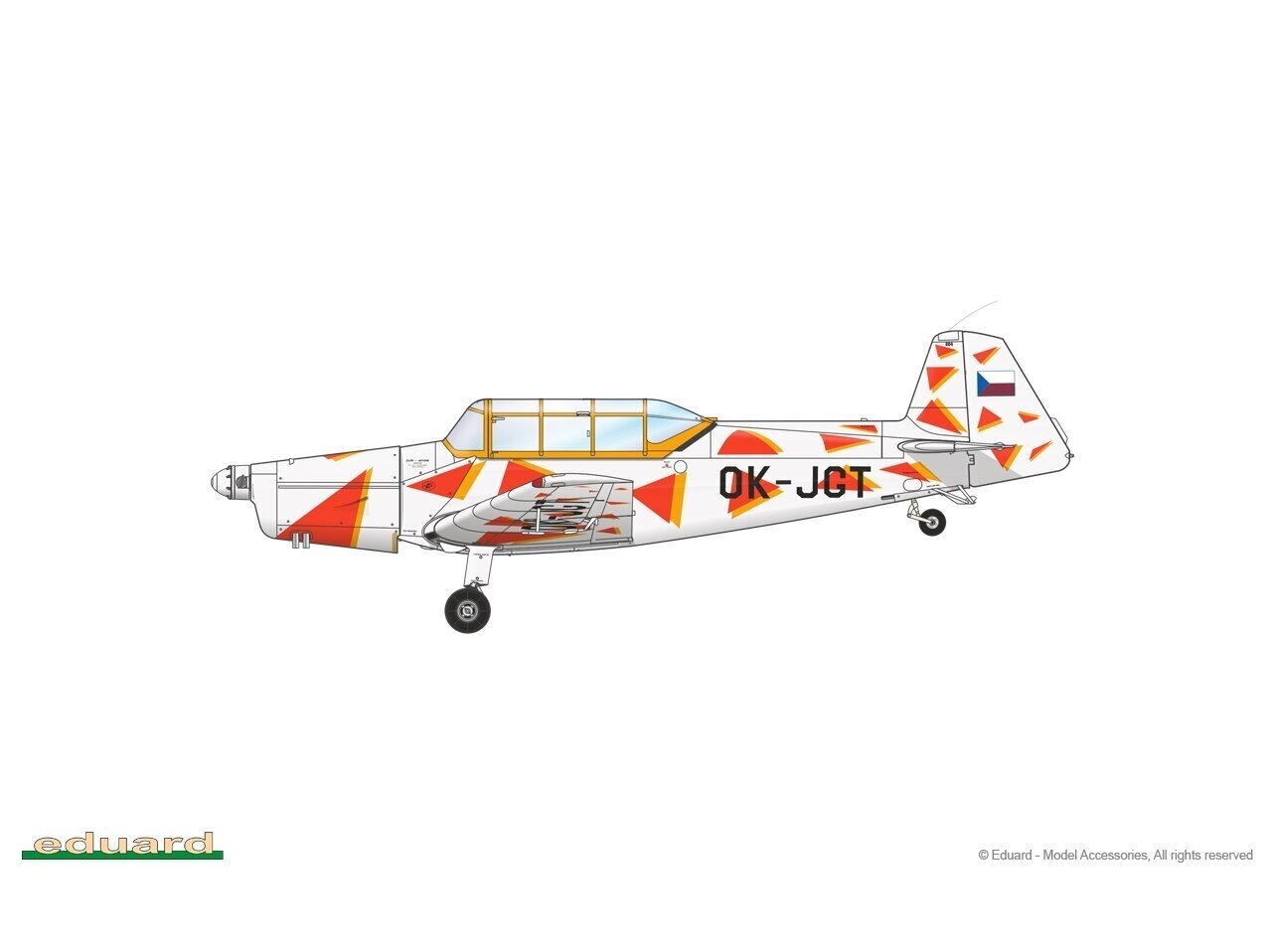 Surenkamas lėktuvo modelis Eduard Zlín Z-226 MS Trenér Profipack 1/48, 82182 kaina ir informacija | Konstruktoriai ir kaladėlės | pigu.lt