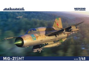 Surenkamas lėktuvo modelis Eduard MiG-21SMT Weekend Edition 1/48, 84180 kaina ir informacija | Konstruktoriai ir kaladėlės | pigu.lt