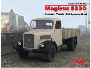 Surenkamas transporto priemonės modelis ICM Klöckner-Humboldt-Deutz German Truck Magirus S330 1949 production 1/35, 35452 kaina ir informacija | Konstruktoriai ir kaladėlės | pigu.lt