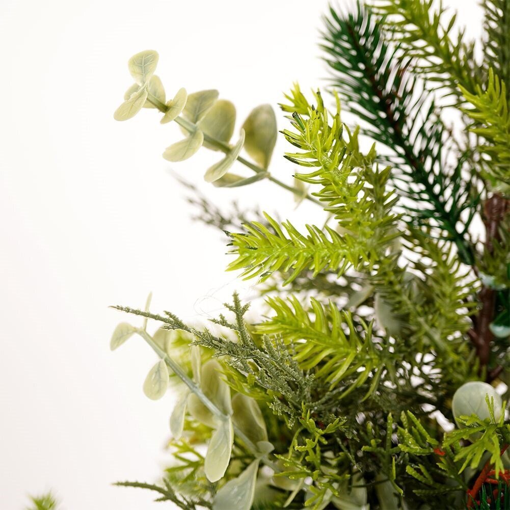 Kalėdinė dekoracija dirbtinė eglutė su eukalipto lapais цена и информация | Kalėdinės dekoracijos | pigu.lt