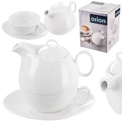 Orion arbatinukas su puodeliu ir lėkštele, 3 dalių kaina ir informacija | Taurės, puodeliai, ąsočiai | pigu.lt