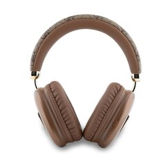 Guess PU Leather 4G Triangle Logo Bluetooth Stereo Headphone Brown цена и информация | Наушники | pigu.lt