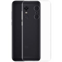 Ploniausias TPU skaidrus dėklas (Redmi 5 Plus) kaina ir informacija | Telefono dėklai | pigu.lt