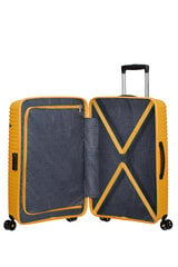 Vidutinis lagaminas American Tourister, M, geltonas kaina ir informacija | Lagaminai, kelioniniai krepšiai | pigu.lt