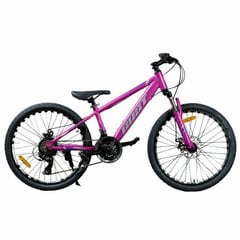 Молодежный велосипед Gust Wave, 24’’, розовый цена и информация | Велосипеды | pigu.lt
