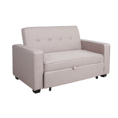 Sofa-lova Home4You Feya, smėlio spalvos kaina ir informacija | Sofos | pigu.lt