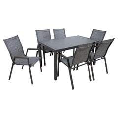 Garden furniture set DELGADO table and 6 chairs цена и информация | Комплекты уличной мебели | pigu.lt