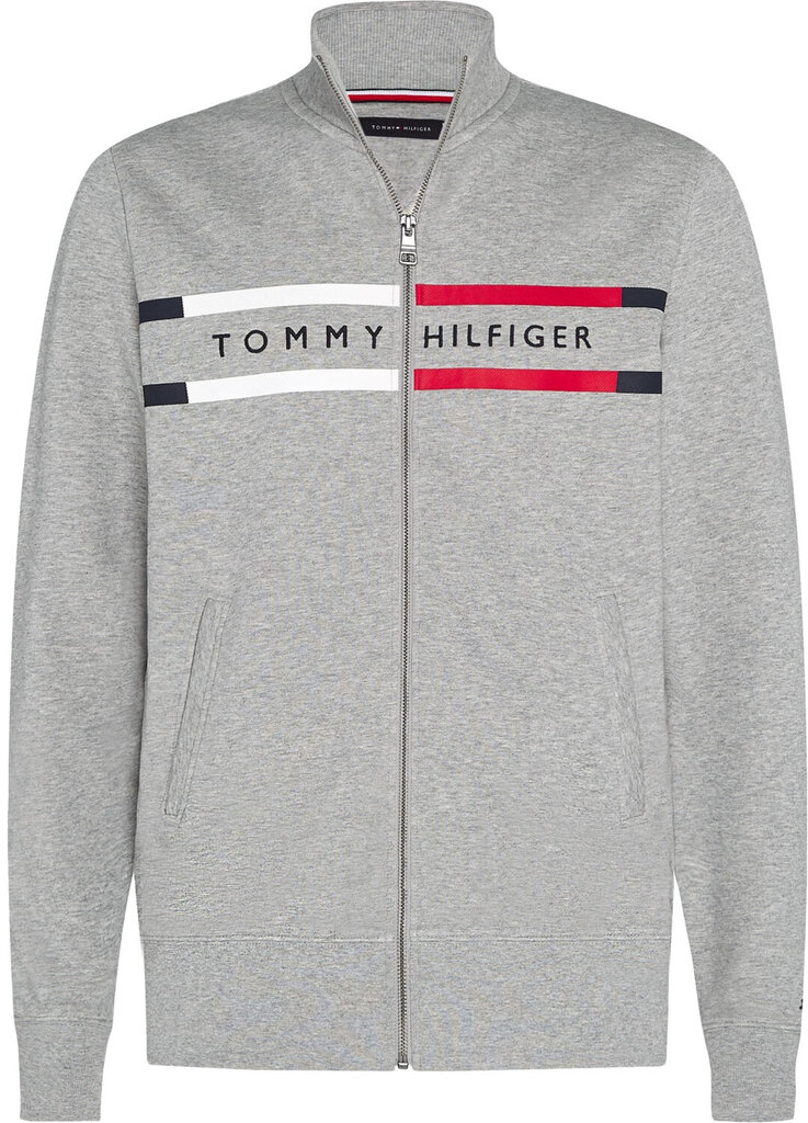 Tommy Hilfiger bluzonas vyrams, pilkas цена и информация | Džemperiai vyrams | pigu.lt