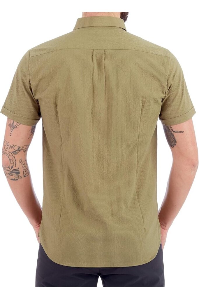 Marškiniai vyrams Mammut 1015-00330-4072, smėlio spalvos kaina ir informacija | Vyriški marškiniai | pigu.lt