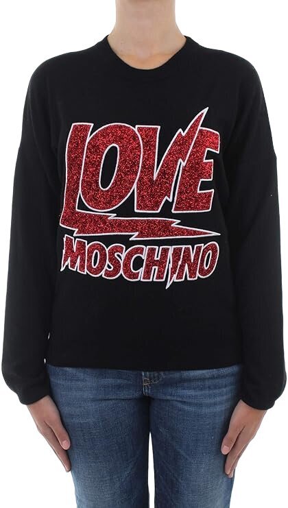 Love Moschino džemperis moterims W S 39G 11, juodas kaina ir informacija | Džemperiai moterims | pigu.lt