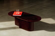 Kavos staliukas Looi, raudonas kaina ir informacija | Kavos staliukai | pigu.lt