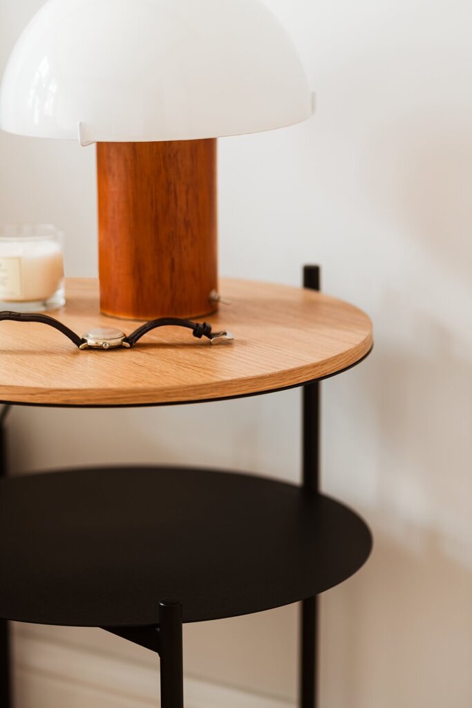 Naktinis staliukas Tu, rudas kaina ir informacija | Virtuvės ir valgomojo stalai, staliukai | pigu.lt