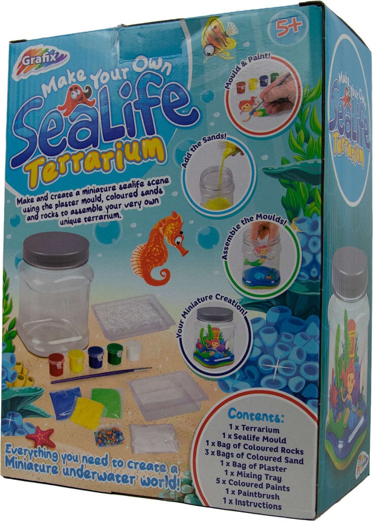 Kūrybinis rinkinys Sealife Terrarium Grafix kaina ir informacija | Lavinamieji žaislai | pigu.lt