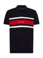 Tommy Hilfiger marškinėliai vyrams MW0MW19229 DW5, juodi kaina ir informacija | Vyriški marškinėliai | pigu.lt