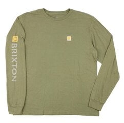 Marškinėliai vyrams Brixton 16583, žali цена и информация | Мужские футболки | pigu.lt