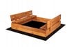 Medinė smėlio dėžė, 120x120cm kaina ir informacija | Smėlio dėžės, smėlis | pigu.lt