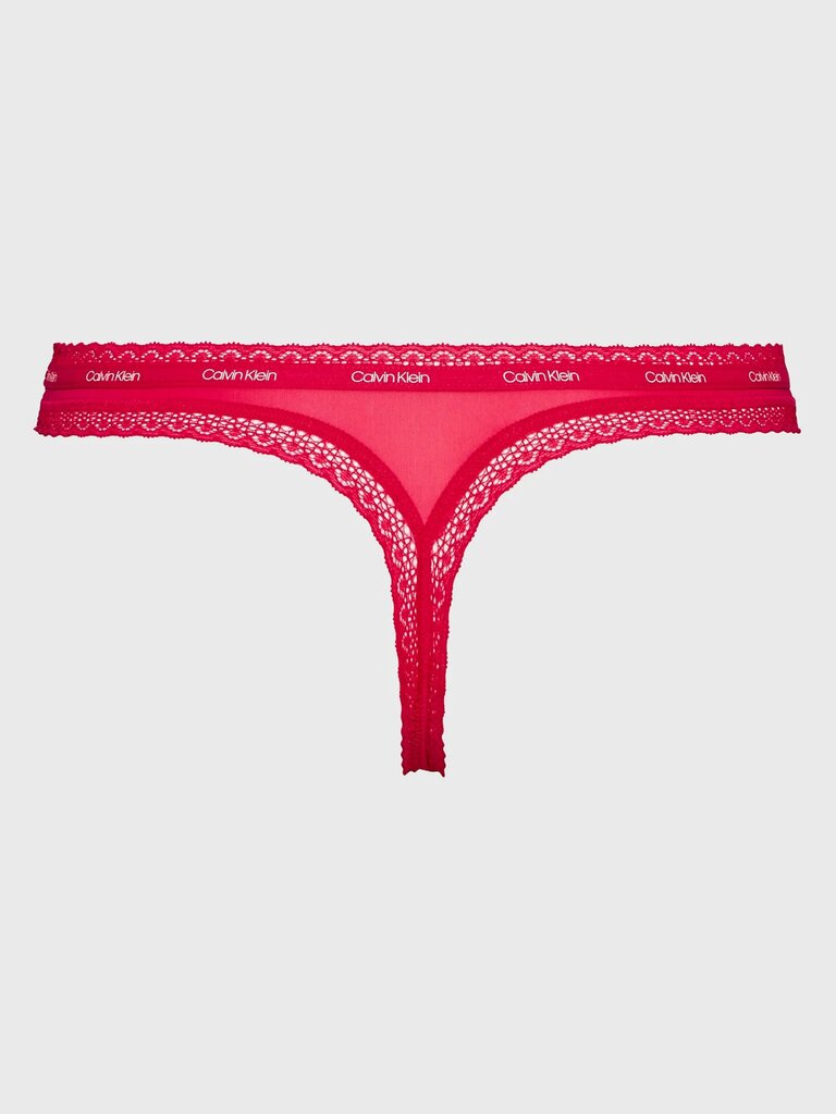 Stringai moterims Calvin Klein Thong, 3 vnt., mėlyna, pilka, rožinė, 000QD3802E 6VW, 4500422612 kaina ir informacija | Kelnaitės | pigu.lt