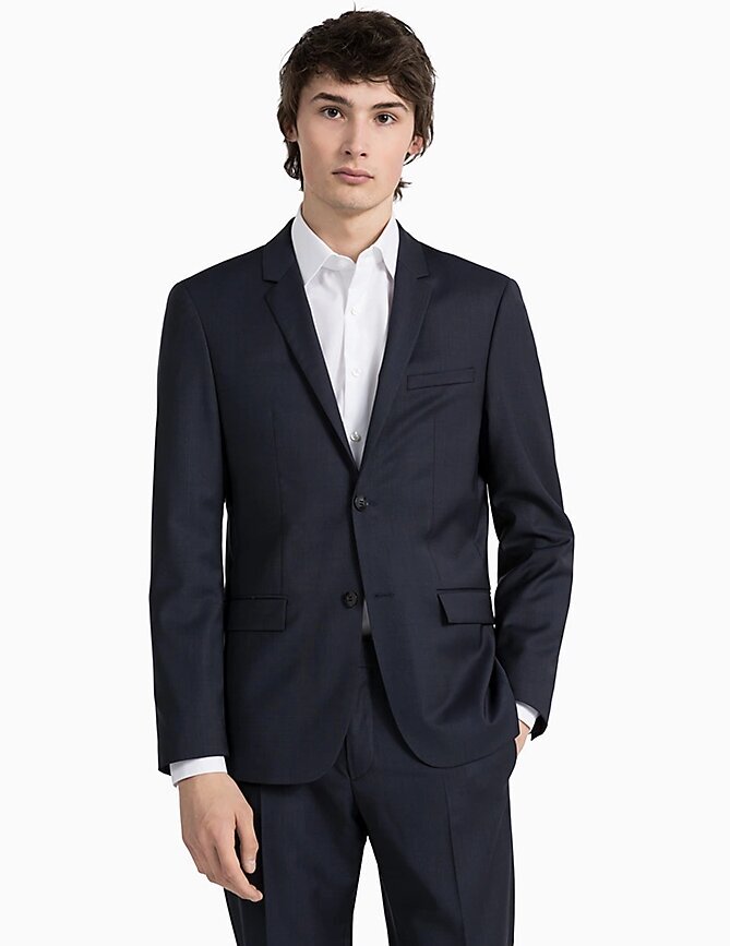 Calvin Klein švarkas vyrams K1EK101237, mėlynas kaina ir informacija | Vyriški švarkai | pigu.lt