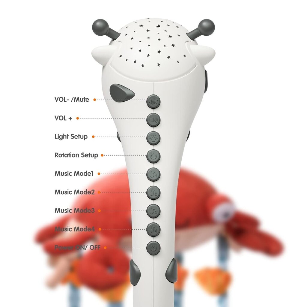 Muzikinė karuselė su projektoriumi Tumama kaina ir informacija | Žaislai kūdikiams | pigu.lt