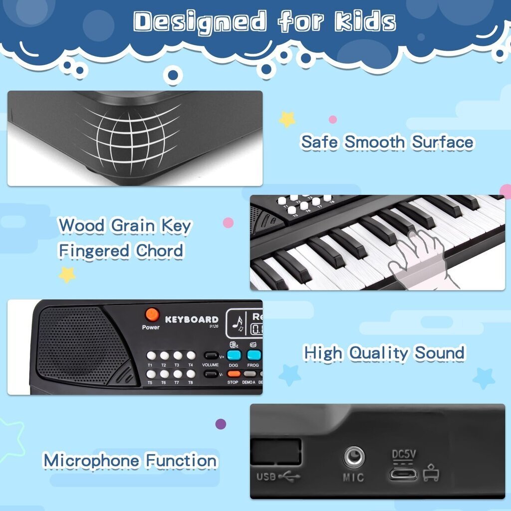 Vaikiškas pianinas Bigfun цена и информация | Klavišiniai muzikos instrumentai | pigu.lt