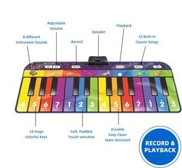 Muzikinis kilimėlis spalvotas pianinas Zippy Mat kaina ir informacija | Lavinamieji žaislai | pigu.lt