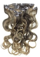 Наращивание волос на клипсах Real Look, волнистые, длина 55 см Для женщин от Vanessa Grey 3033A-6T24BH24B-24 цена и информация | Аксессуары для волос | pigu.lt