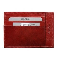 Kortelių dėklas N1901, raudonas kaina ir informacija | Vyriškos piniginės, kortelių dėklai | pigu.lt