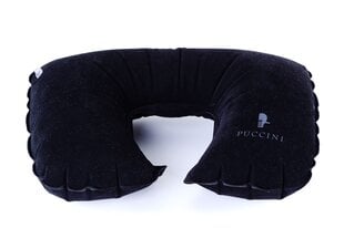 Pripučiama kelioninė pagalvėlė Puccini TP034, juoda kaina ir informacija | Lagaminai, kelioniniai krepšiai | pigu.lt