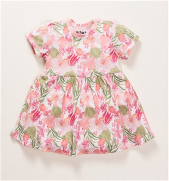 Suknelė mergaitėms Nini ABN-2443, rožinė kaina ir informacija | Suknelės ir sijonai kūdikiams | pigu.lt