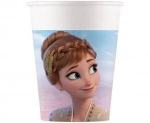 Popieriniai puodeliai Frozen 2 - Wind Spirit, 200 ml, 8 vnt kaina ir informacija | Vienkartiniai indai šventėms | pigu.lt