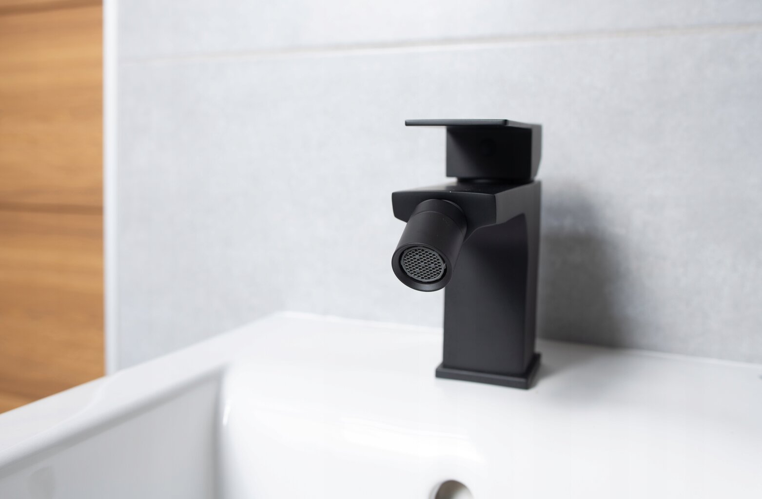 Bidet maišytuvas vonios kambarys Kvadrato juodas цена и информация | Vandens maišytuvai | pigu.lt