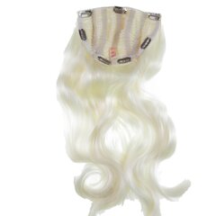 Наращивание волос, полупарик, шиньон на клипсе, цельный, удлиненный, платиновый отбеливающий блондин Для женщин от Vanessa Grey DT463+6-613A цена и информация | Аксессуары для волос | pigu.lt