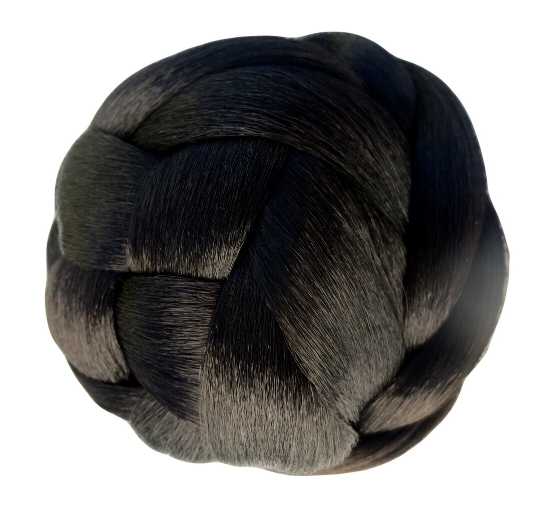 Sintetinių pintų plaukų kuodelis Vanessa Grey Hatch Bun-2, 1 vnt. kaina ir informacija | Plaukų aksesuarai | pigu.lt