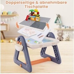 Детский стол для рисования 6в1 со стулом и мольбертом Costway цена и информация | Детские столы и стулья | pigu.lt