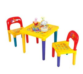 Детский стол со стульями ABC Costway цена и информация | Детские столы и стулья | pigu.lt