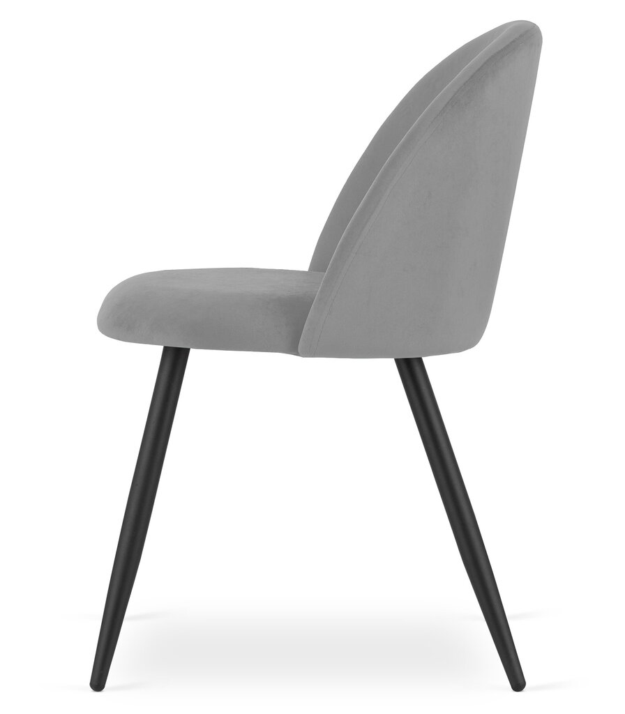 4-ių kėdžių komplektas, pilkas kaina ir informacija | Virtuvės ir valgomojo kėdės | pigu.lt