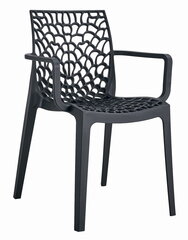 Комплект из двух стульев Okin, черный. цена и информация | Стулья для кухни и столовой | pigu.lt