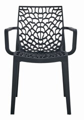 Комплект из двух стульев Okin, черный. цена и информация | Стулья для кухни и столовой | pigu.lt
