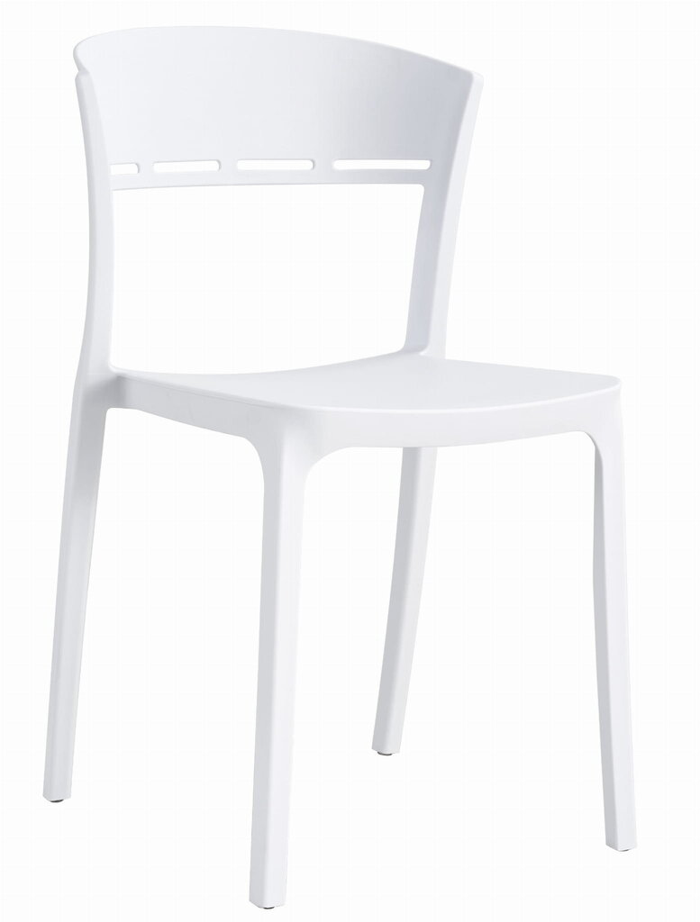 2-ių kėdžių komplektas, baltas цена и информация | Virtuvės ir valgomojo kėdės | pigu.lt
