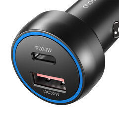 Автомобильная зарядка Choetech TC0014 USB-C/USB-A 60W цена и информация | Зарядные устройства для телефонов | pigu.lt